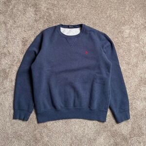 PALE BLUE POLO RALPH LAUREN CLASSIC LOGO SWEATSHIRT
